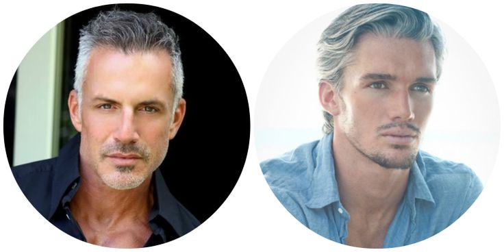 Corte de cabello para hombres con canas